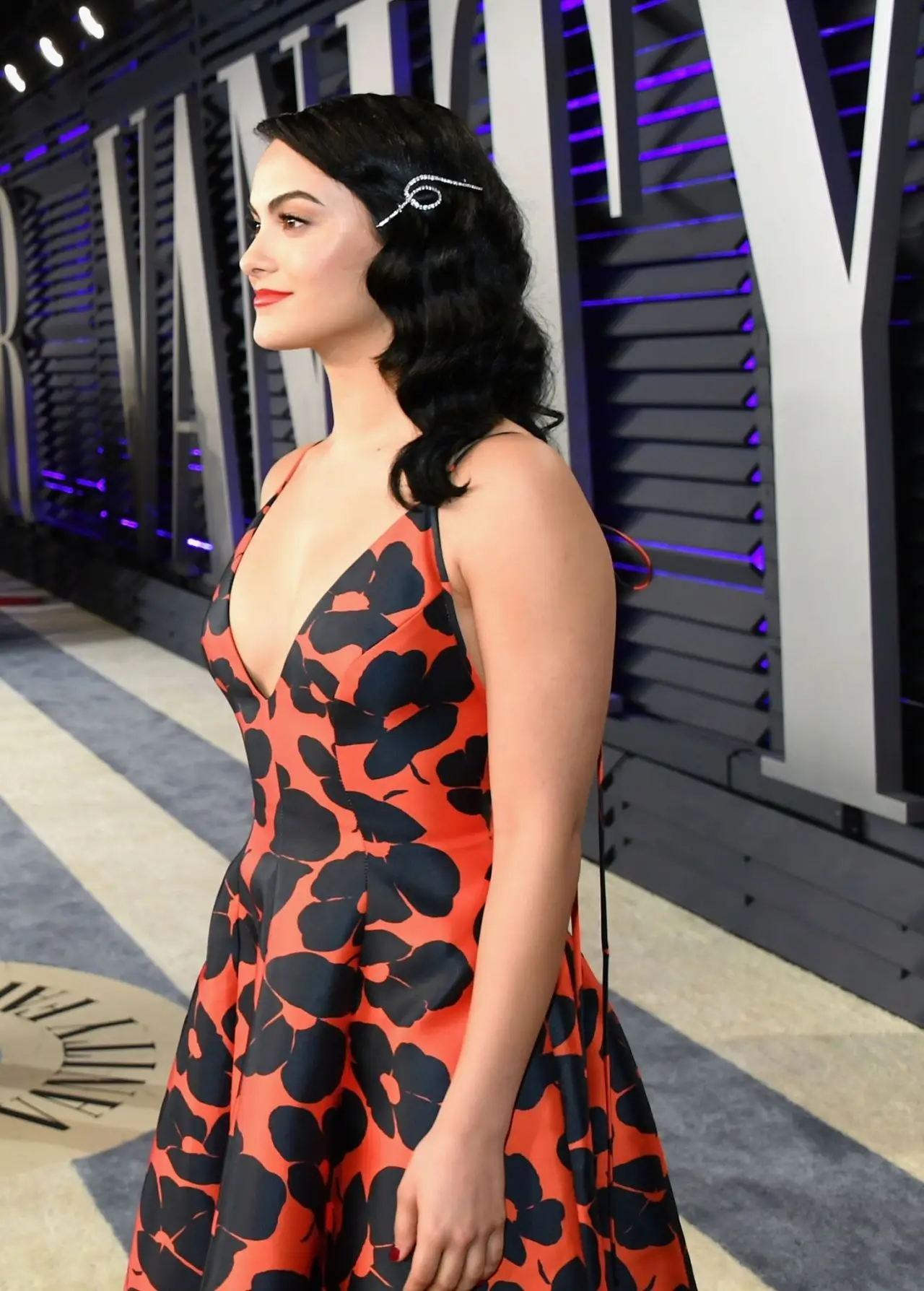 Camila Mendes at 2019 Vanity Fair Oscar Party at the Wallis Annenberg Center11